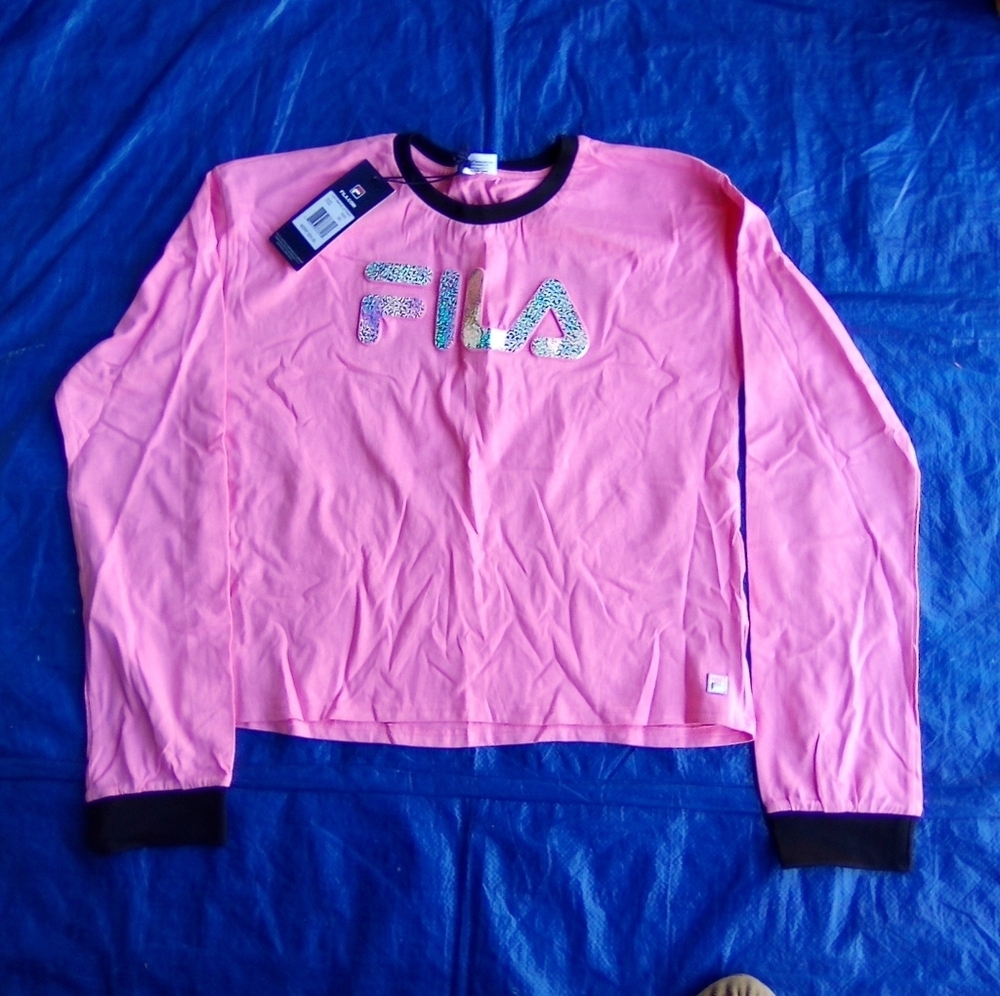 Fila Pink Long Sleeve Shirt